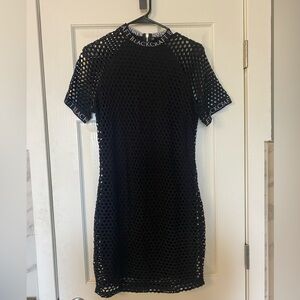 BNWOT BlackCraft Fishnet Mini Dress — Hot Topic Exclusive Size L